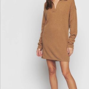 Reformation, Doreen dress, Size M, color Camel, worn once, like new